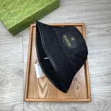 Gucci New Classic Full GG Leather Logo Fisherman's Hat