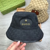 Gucci New Classic Full GG Leather Logo Fisherman's Hat