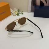 Louis Vuitton New Metal Toad Mirror Fashion Personalized Sunglasses