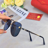 Cartier New Large Frame Sunglasses Fashion Trend Toad Mirror