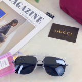 Gucci New Gold Edge Sunglasses Fashion Couple Versatile Sunglasses