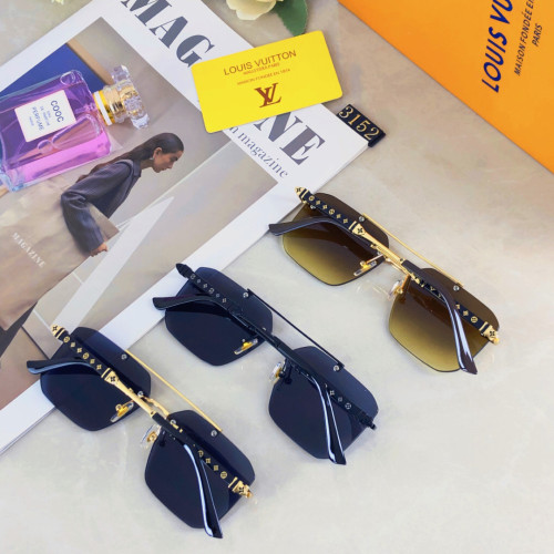 Louis Vuitton New Frameless Sunglasses Fashion Versatile Sunglasses