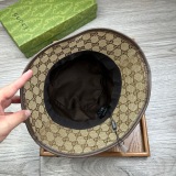Gucci New Classic Full GG Leather Logo Fisherman's Hat