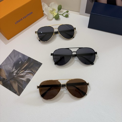Louis Vuitton New Metal Toad Mirror Fashion Personalized Sunglasses