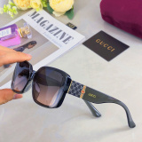 Gucci New Couple Retro Square Casual Sunglasses
