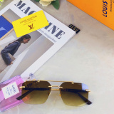 Louis Vuitton New Frameless Sunglasses Fashion Versatile Sunglasses