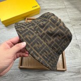 Fendi New Unisex Classic FF Fisherman's Hat