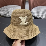 Louis Vuitton New Logo Butterfly Fisherman Hat Sunshade Straw Hat