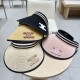Chanel New Foldable Face Covering Blacktop Breathable Straw Hat