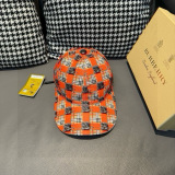 Burberry New Couple Battle Horse Grid Baseball Hat Duck Tongue Hat