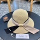 Chanel New Bow Straw Hat Versatile Sunshade Straw Hat