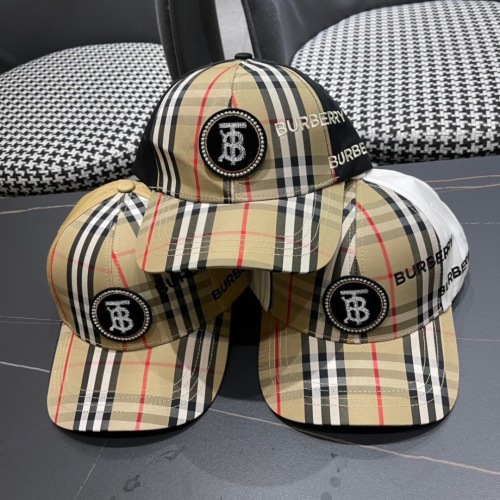 Burberry New Couple Classic Embroidered Baseball Hat Duck Tongue Hat