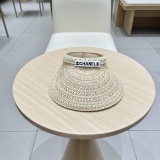 Chanel New Hollow Top Hat Sunshade Straw Hat