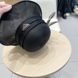 Prada New Fashion Elegant Wave Point Sunshade Hat