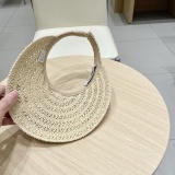 Chanel New Hollow Top Hat Sunshade Straw Hat