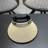 Dior New Empty Top Straw Hat Sunshade Straw Hat