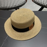 Dior New Fashion Hollow Top Hat Versatile British Style Straw Hat