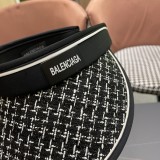 Balenciaga New Wilt Grid Empty Top Sunshade Hat