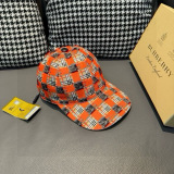 Burberry New Couple Battle Horse Grid Baseball Hat Duck Tongue Hat