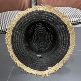 Fendi New Retro Versatile Hairy Straw Hat Sunshade Hat