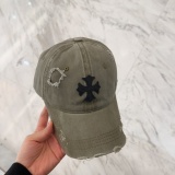 Chrome Hearts Fashion Retro Piercing Baseball Hat Duck Tongue Hat