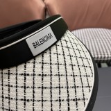 Balenciaga New Wilt Grid Empty Top Sunshade Hat