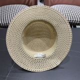 Dior New Fashion Hollow Top Hat Versatile British Style Straw Hat