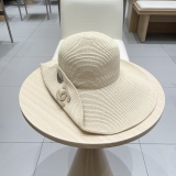 Chanel New Large Brimmed Straw Hat Foldable Sunscreen Hat