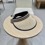 Chanel New Foldable Face Covering Blacktop Breathable Straw Hat