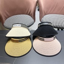 Dior New Empty Top Straw Hat Sunshade Straw Hat