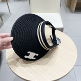 Chanel New Foldable Face Covering Blacktop Breathable Straw Hat
