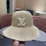 Louis Vuitton New Logo Butterfly Fisherman Hat Sunshade Straw Hat