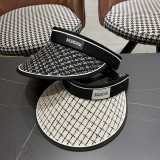 Balenciaga New Wilt Grid Empty Top Sunshade Hat