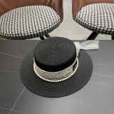 Moncler New Elegant Lace Butterfly Flat Top Hat Sunshade Straw Hat