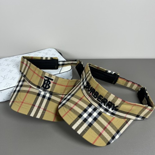 Burberry New Couple Sports and Leisure Empty Top Hat Sunshade Hat