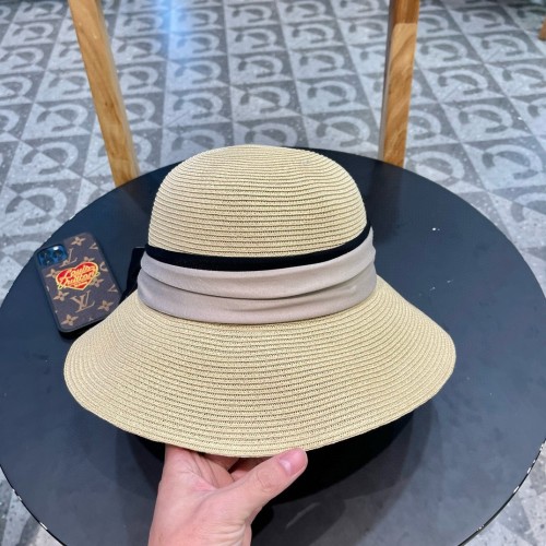 Chanel New Bow Straw Hat Versatile Sunshade Straw Hat