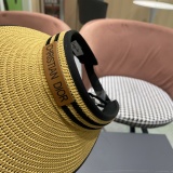 Dior New Empty Top Straw Hat Sunshade Straw Hat