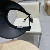 Chanel New Foldable Face Covering Blacktop Breathable Straw Hat