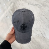 Chrome Hearts Fashion Retro Piercing Baseball Hat Duck Tongue Hat