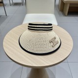 Chanel New Foldable Face Covering Blacktop Breathable Straw Hat
