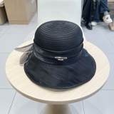Prada New Fashion Elegant Wave Point Sunshade Hat