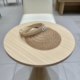 Chanel New Hollow Top Hat Sunshade Straw Hat