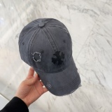 Chrome Hearts Fashion Retro Piercing Baseball Hat Duck Tongue Hat