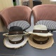 Fendi New Retro Versatile Hairy Straw Hat Sunshade Hat
