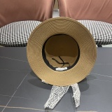 Moncler New Elegant Lace Butterfly Flat Top Hat Sunshade Straw Hat