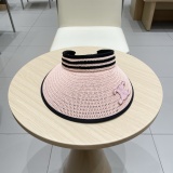 Chanel New Foldable Face Covering Blacktop Breathable Straw Hat