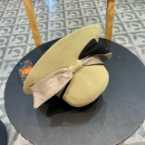 Chanel New Bow Straw Hat Versatile Sunshade Straw Hat