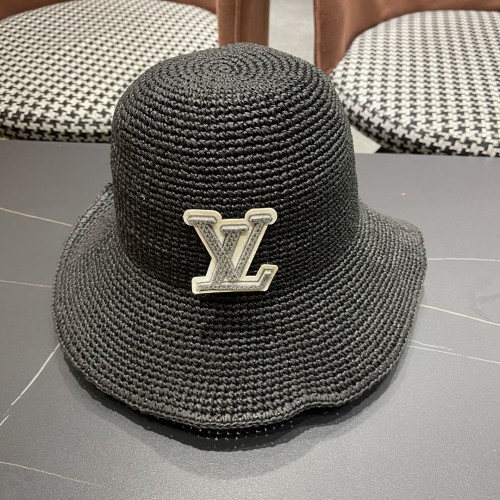 Louis Vuitton New Logo Butterfly Fisherman Hat Sunshade Straw Hat