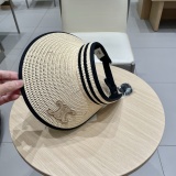 Chanel New Foldable Face Covering Blacktop Breathable Straw Hat