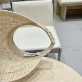 Chanel New Hollow Top Hat Sunshade Straw Hat